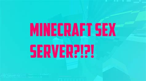 sex minecraft server|Top Minecraft Sex Discord Servers 